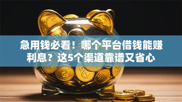 急用钱必看!哪个平台借钱能赚利息?这5个渠道靠谱又省心 急用钱必看!哪个平台借钱能赚利息?这5个渠道靠谱又省心