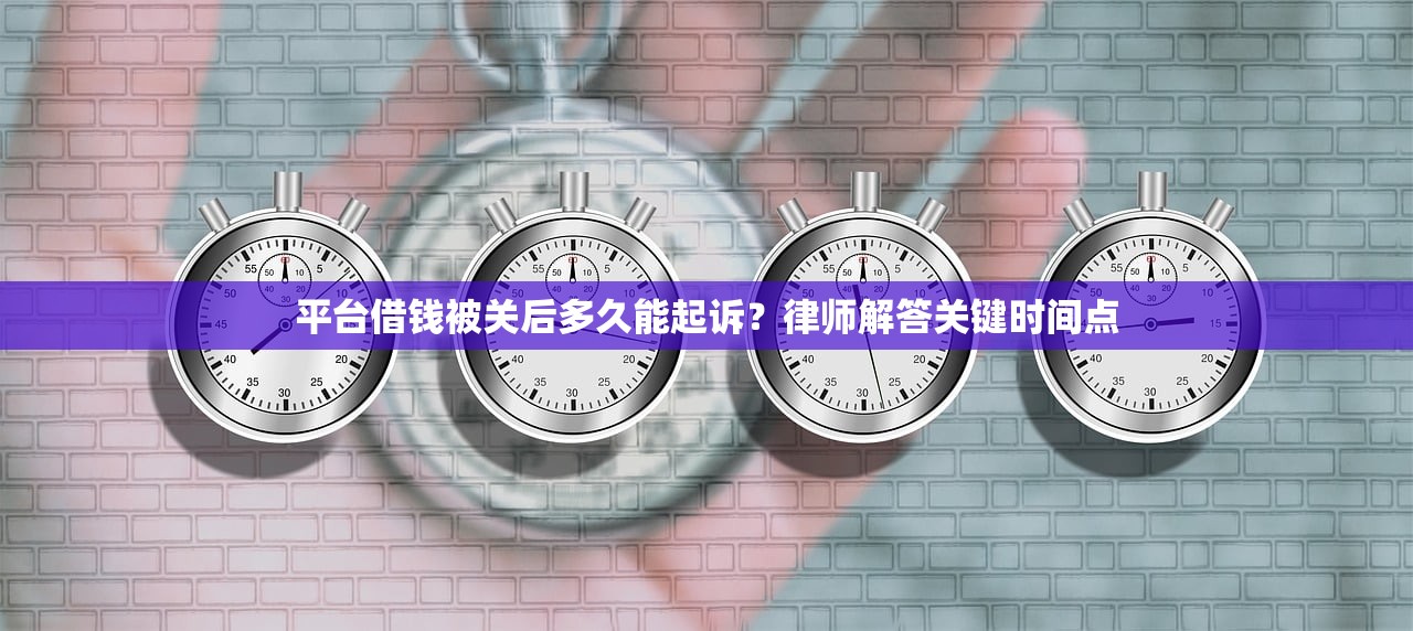平台借钱被关后多久能起诉？律师解答关键时间点