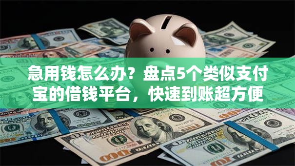 急用钱怎么办?盘点5个类似支付宝的借钱平台,快速到账超方便! 急用钱怎么办?盘点5个类似支付宝的借钱平台,快速到账超方便!