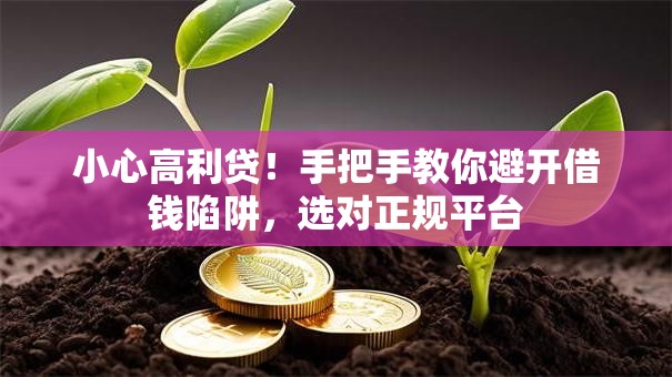 小心高利贷！手把手教你避开借钱陷阱，选对正规平台
