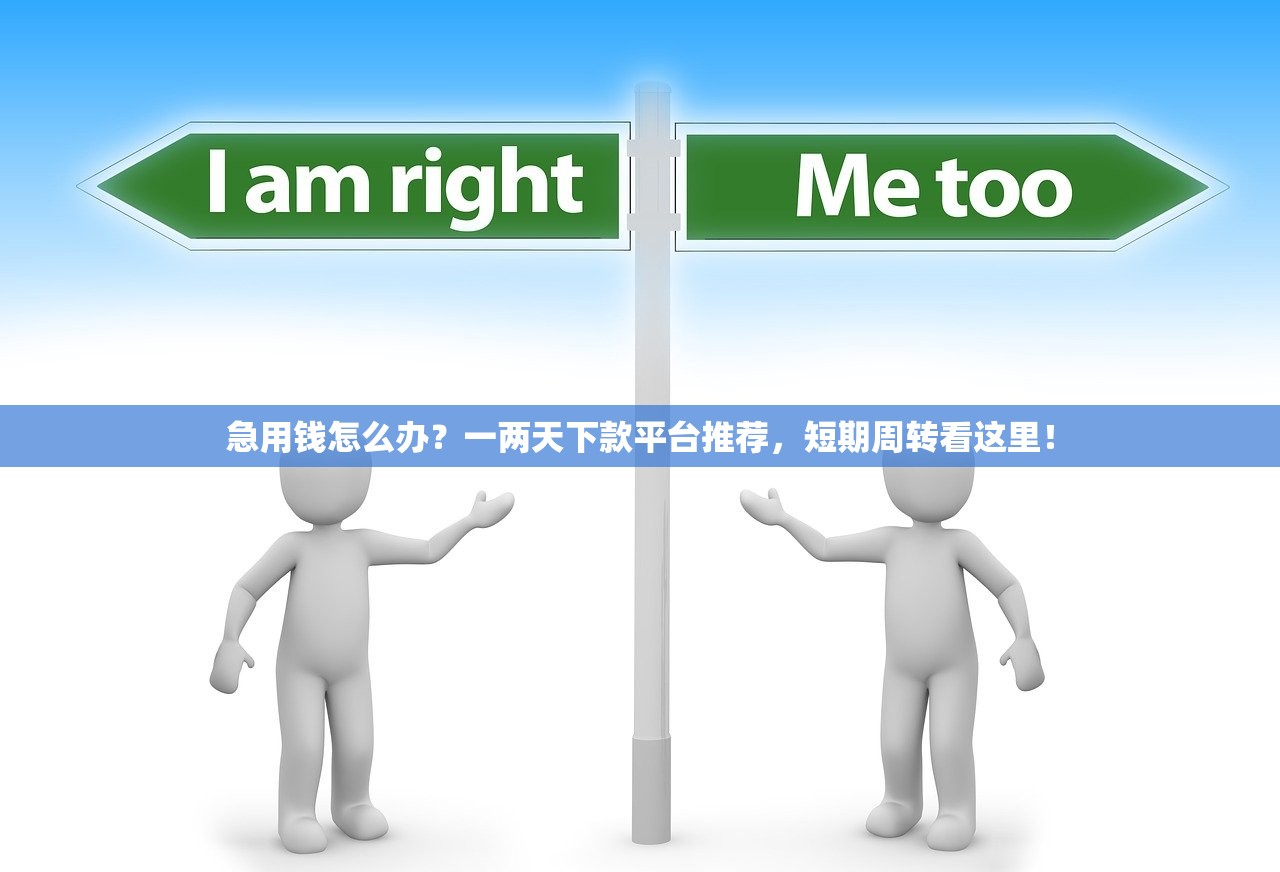 急用钱怎么办？一两天下款平台推荐，短期周转看这里！