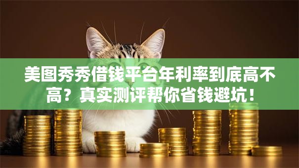 美图秀秀借钱平台年利率到底高不高？真实测评帮你省钱避坑！