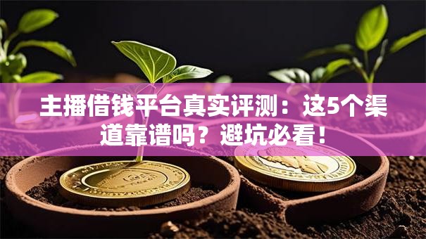 主播借钱平台真实评测：这5个渠道靠谱吗？避坑必看！