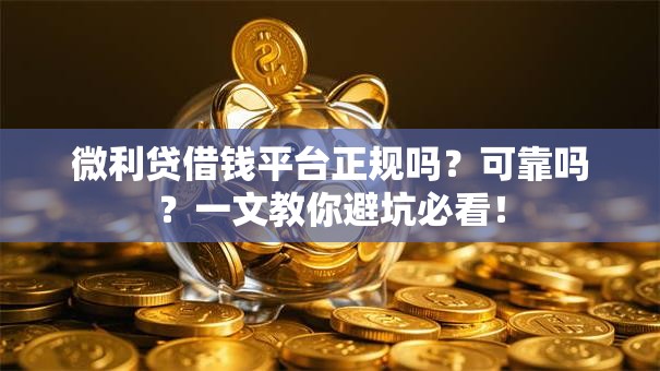 微利贷借钱平台正规吗？可靠吗？一文教你避坑必看！
