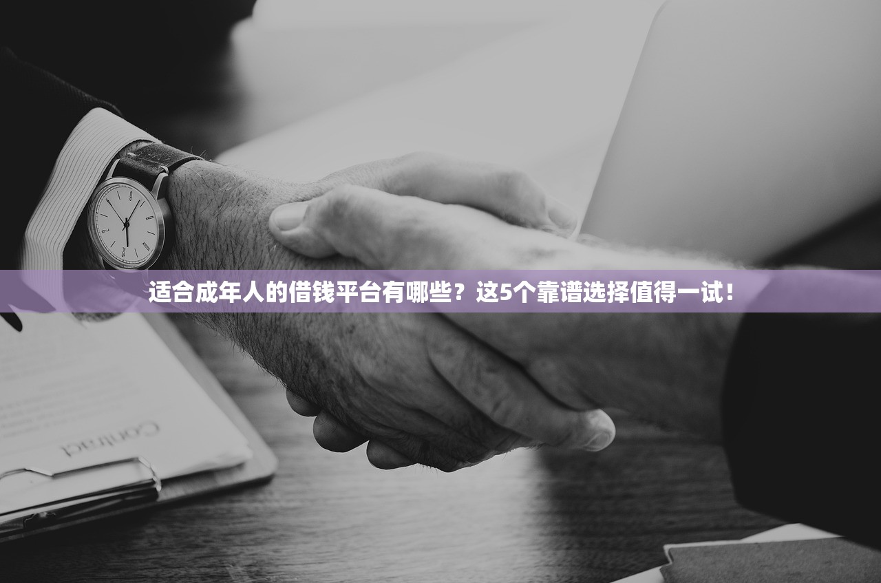 适合成年人的借钱平台有哪些？这5个靠谱选择值得一试！