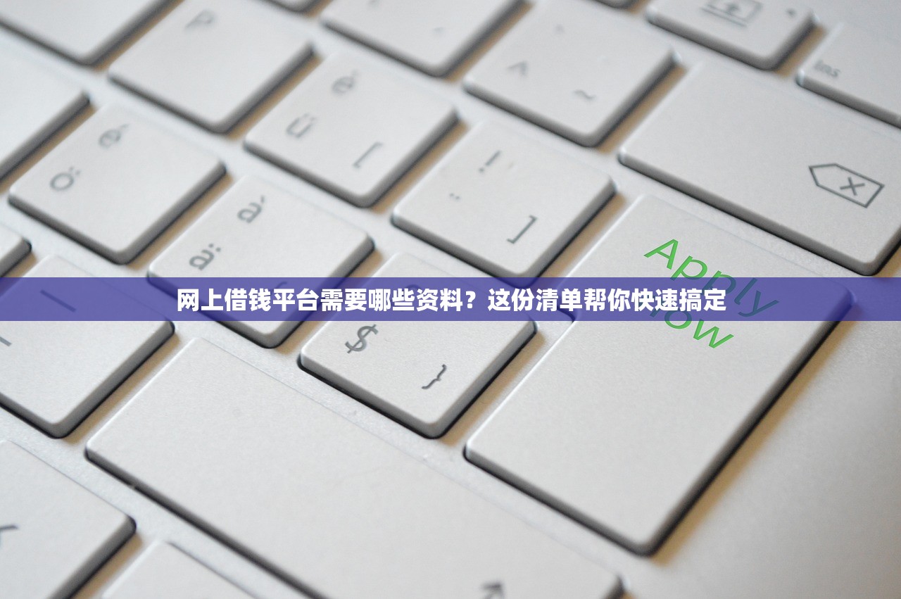 网上借钱平台需要哪些资料？这份清单帮你快速搞定
