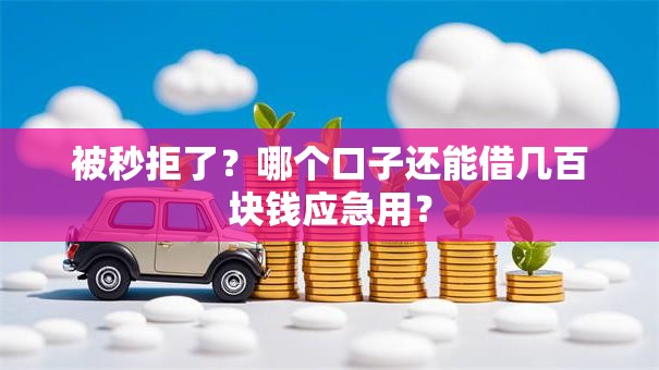 被秒拒了？哪个口子还能借几百块钱应急用？