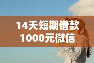 14天短期借款1000元微信平台靠谱吗？真实体验分享