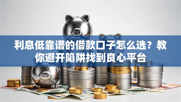 利息低靠谱的借款口子怎么选？教你避开陷阱找到良心平台
