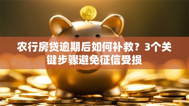 农行房贷逾期后如何补救？3个关键步骤避免征信受损