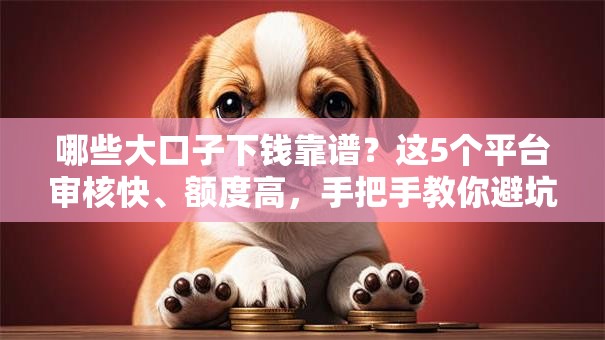 哪些大口子下钱靠谱？这5个平台审核快、额度高，手把手教你避坑！