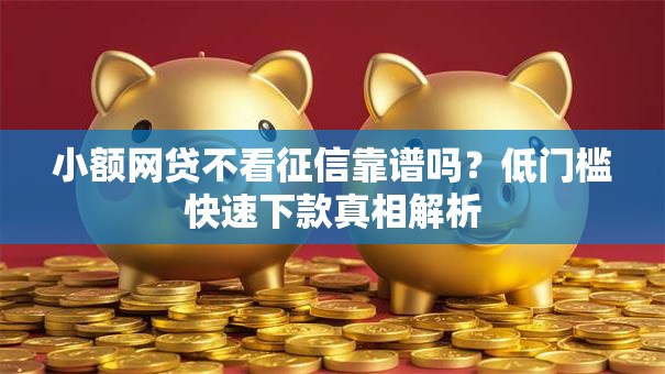 小额网贷不看征信靠谱吗?低门槛快速下款真相解析 小额网贷不看征信靠谱吗?低门槛快速下款真相解析