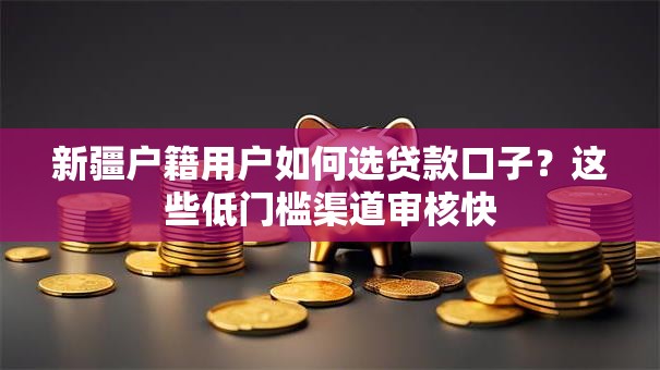 新疆户籍用户如何选贷款口子？这些低门槛渠道审核快