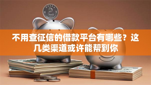 不用查征信的借款平台有哪些?这几类渠道或许能帮到你 不用查征信的借款平台有哪些?这几类渠道或许能帮到你