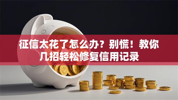 征信太花了怎么办？别慌！教你几招轻松修复信用记录