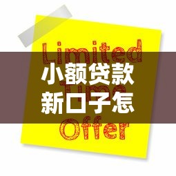 小额贷款新口子怎么申请？三步搞定最新借款攻略