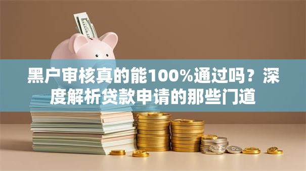 黑户审核真的能100%通过吗？深度解析贷款申请的那些门道