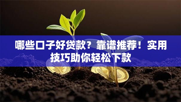 哪些口子好贷款？靠谱推荐！实用技巧助你轻松下款