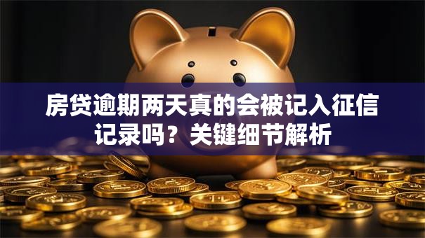 房贷逾期两天真的会被记入征信记录吗？关键细节解析