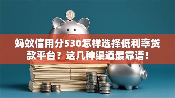 蚂蚁信用分530怎样选择低利率贷款平台？这几种渠道最靠谱！