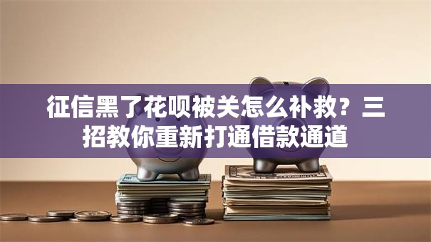 征信黑了花呗被关怎么补救？三招教你重新打通借款通道
