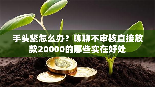 手头紧怎么办？聊聊不审核直接放款20000的那些实在好处