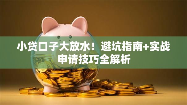 小贷口子大放水！避坑指南+实战申请技巧全解析