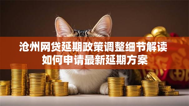 沧州网贷延期政策调整细节解读 如何申请最新延期方案
