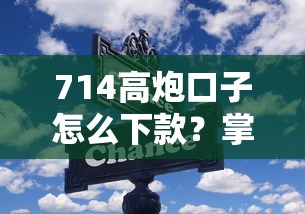 714高炮口子怎么下款？掌握这些核心技巧很关键