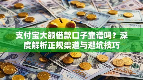 支付宝大额借款口子靠谱吗？深度解析正规渠道与避坑技巧