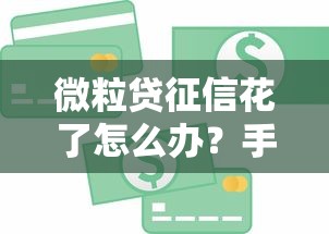 微粒贷征信花了怎么办？手把手教你恢复信用顺利贷款