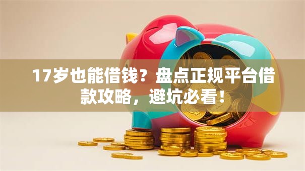 17岁也能借钱？盘点正规平台借款攻略，避坑必看！