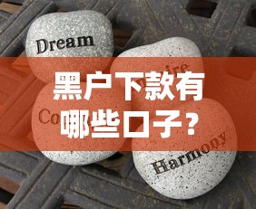 黑户下款有哪些口子?这些渠道或许能帮到你 黑户下款有哪些口子?这些渠道或许能帮到你