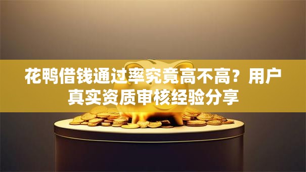 花鸭借钱通过率究竟高不高？用户真实资质审核经验分享