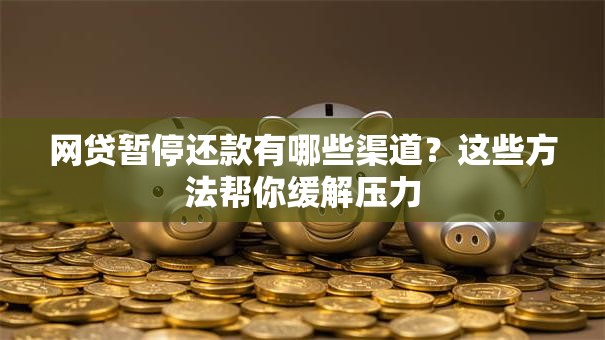 网贷暂停还款有哪些渠道？这些方法帮你缓解压力