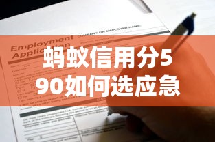蚂蚁信用分590如何选应急借款平台？这些渠道或许能帮到你