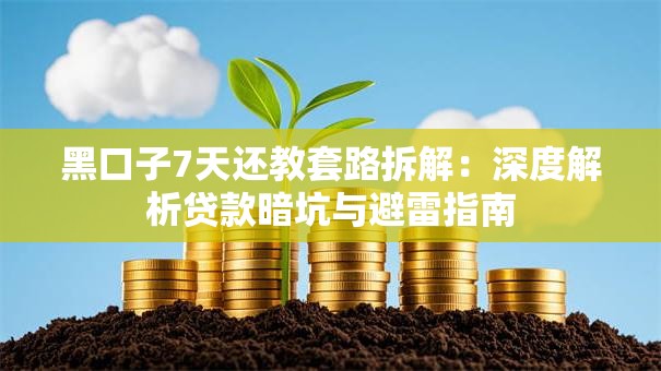黑口子7天还教套路拆解：深度解析贷款暗坑与避雷指南