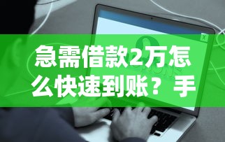 急需借款2万怎么快速到账?手把手教你避开这些坑 急需借款2万怎么快速到账?手把手教你避开这些坑