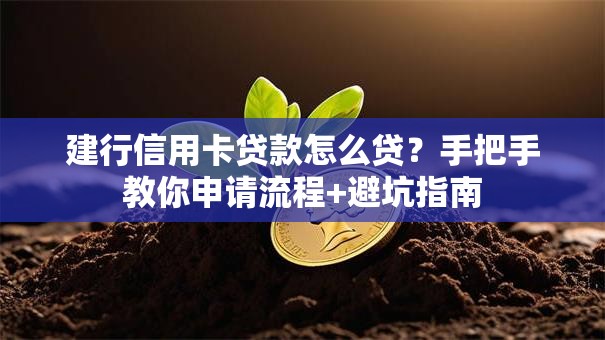 建行信用卡贷款怎么贷?手把手教你申请流程+避坑指南 建行信用卡贷款怎么贷?手把手教你申请流程+避坑指南