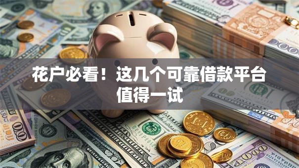花户必看！这几个可靠借款平台值得一试