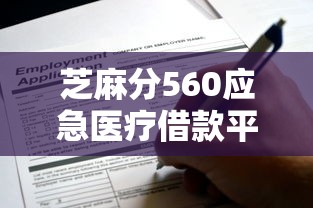 芝麻分560应急医疗借款平台推荐及申请技巧