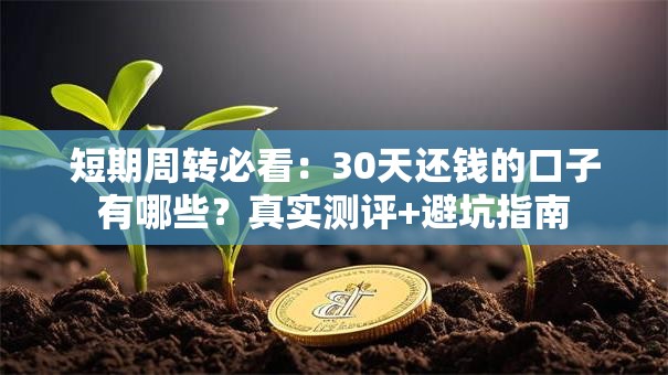 短期周转必看：30天还钱的口子有哪些？真实测评+避坑指南
