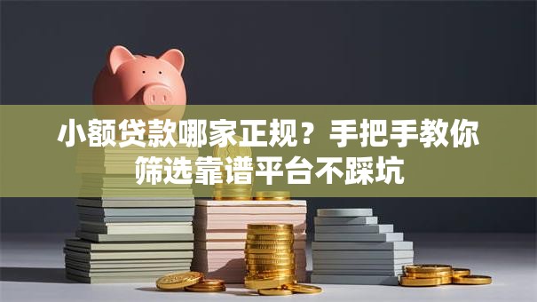 小额贷款哪家正规？手把手教你筛选靠谱平台不踩坑