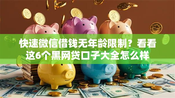 快速微信借钱无年龄限制?看看这6个黑网贷口子大全怎么样 快速微信借钱无年龄限制?看看这6个黑网贷口子大全怎么样