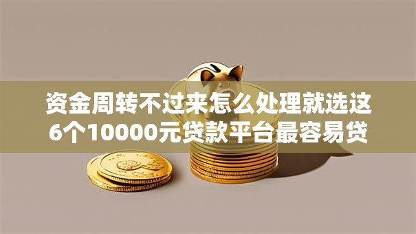 资金周转不过来怎么处理就选这6个10000元贷款平台最容易贷