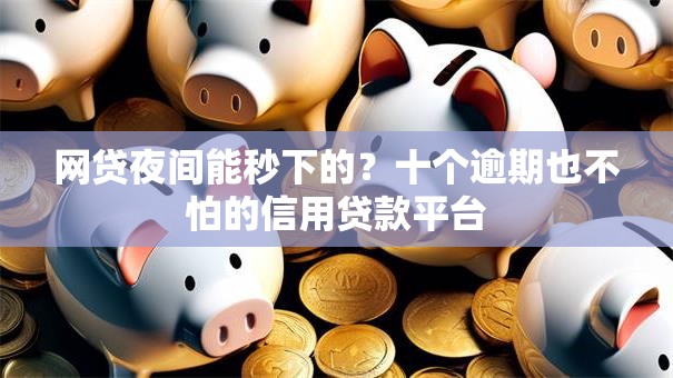 网贷夜间能秒下的?十个逾期也不怕的信用贷款平台 网贷夜间能秒下的?十个逾期也不怕的信用贷款平台