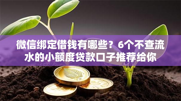 微信绑定借钱有哪些？6个不查流水的小额度贷款口子推荐给你