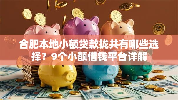 合肥本地小额贷款拢共有哪些选择？9个小额借钱平台详解