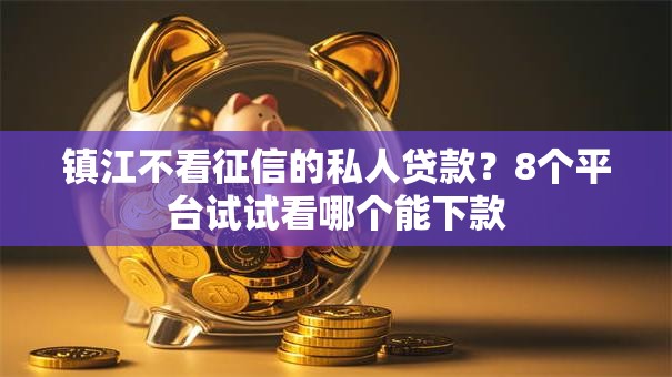 镇江不看征信的私人贷款？8个平台试试看哪个能下款