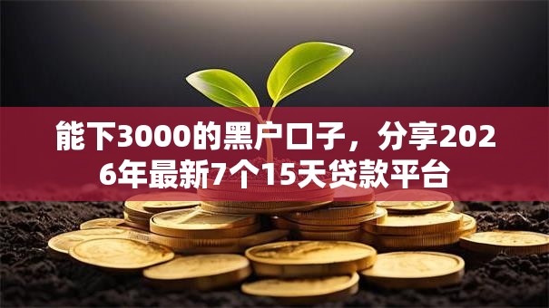 能下3000的黑户口子,分享2026年最新7个15天贷款平台 能下3000的黑户口子,分享2026年最新7个15天贷款平台